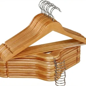 ২০ পিস কাঠের হ্যাঙ্গার